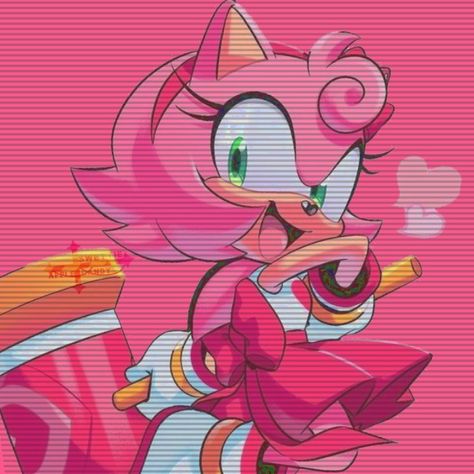 Amy Rose, Sonic, Pizza, Pink, Pizzas