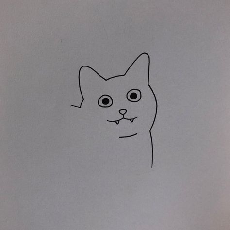 poorly drawn cats on Twitter: "https://t.co/8Ookkzl528" / Twitter Poorly Drawn Cats, Drawn Cats, Honey Art, 심플한 그림, Cat Post, Fancy Cats, Cute Pastel Wallpaper, Small Drawings, Aesthetic Tattoo