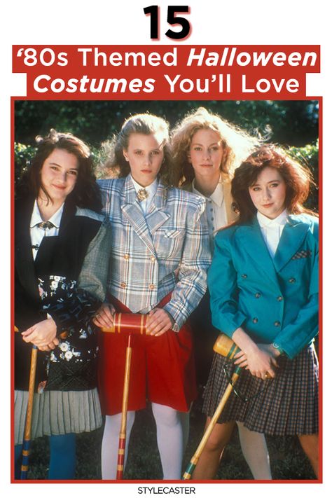 STYLECASTER | halloween costume | 80s halloween costume | 1980s halloween costume | Halloween costume women 80 Dresses Style, Fast Times At Ridgemont High Outfits, 90s Halloween Costumes Aesthetic, Denim Jumpsuit Costume Halloween, Cute 80s Costumes, 80s Character Costume Women, 80s Female Movie Characters, 80s Icons Costume, Preppy 80s Costume