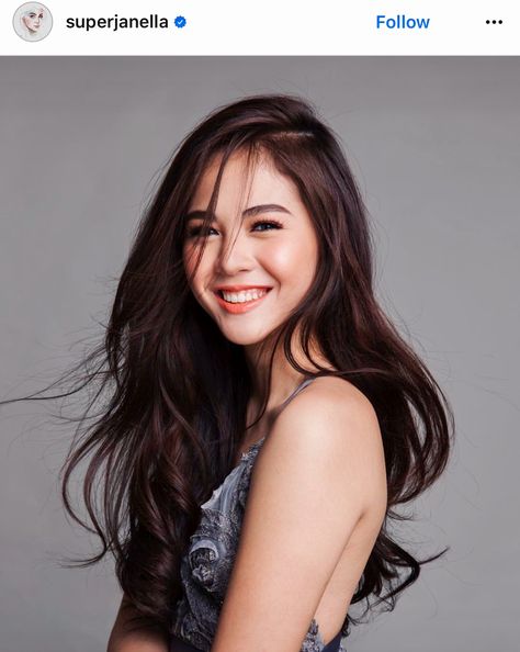 Repost via IG @superjanella #hairstyle Janella Salvador, Hair Styles 2014, Hair Color Highlights, Poses References, Mean It, The Net, Girl Top, Beautiful Woman, Makeup Inspo