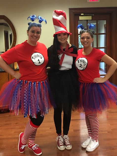 Cat In The Hat Thing 1 Thing 2 Costume, Dr Seuss Thing 1 Thing 2 Costume, Dr Seuss Group Halloween Costumes, Thing 1 Thing 2 Costume Women, Dr Seuss Costume Ideas For Teachers, Thing 1 And Thing 2 Costumes For Women, Dr Seuss Halloween Costumes Families, Dr Suess Outfit, Thing 1 And Thing 2 Costumes