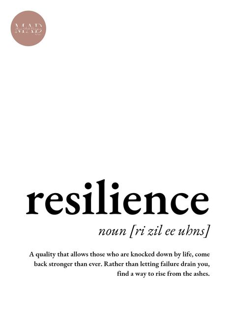 Slideshow Inspiration, Resilience Definition, Vintage Minimalism, Wall Art Paint, Definition Quotes, Definition Poster, Minimalism Art, Unique Words Definitions, Simple Wall Art