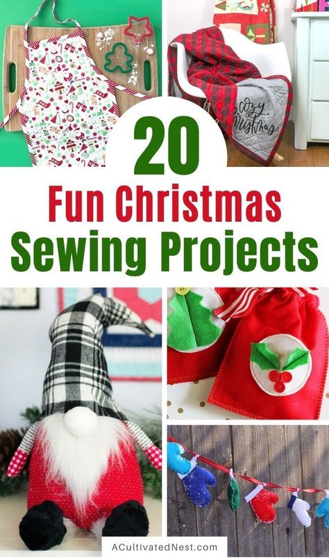 Christmas Diy Sewing, Christmas Crafts Sewing, Fabric Christmas Decorations, Christmas Sewing Patterns, 4h Ideas, Christmas Decorations Sewing, Baking Breads, Sewing Christmas Gifts, Christmas Fabric Crafts