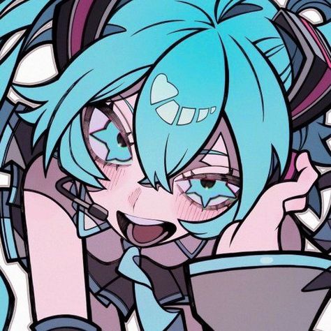 Miku Hatsune Chibi, Miku Hatsune Vocaloid, Dessin Adorable, Cute Profile Pictures, Cute Art Styles, Funky Art, الرسومات اللطيفة, Cute Doodles, Cartoon Art Styles