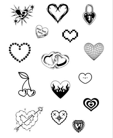 Bratz Angel Tattoo, Tiny Heart Tattoos For Women, Bratz Symbols, Mini Tats, Tiny Heart Tattoos, Hello Kitty Tattoos, Tiny Tats, Graffiti Tattoo, Stuff To Print