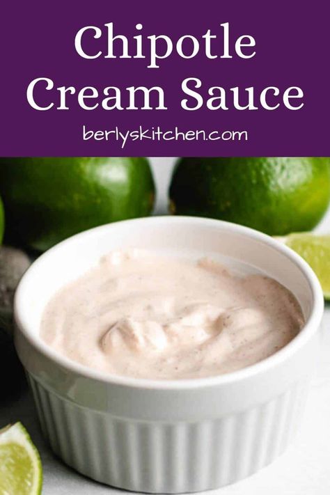 Chipotle Cream Sauce, Creamy Chipotle Sauce, Fish Taco Sauce, Chipotle Paste, Cream Sauce Recipe, Cream Sauce Recipes, Sour Cream Sauce, Sour Cream Recipes, Condiment Recipes