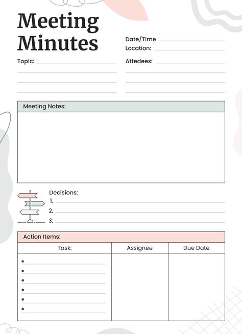 Meeting Minutes Template, Meeting Notes Template, Google Doc Templates, Effective Meetings, Meeting Minutes, Daily Schedule Template, Admin Work, Meeting Agenda Template, Meeting Agenda