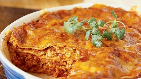 All-Time Best Dinner Recipes - Sunset Magazine Sunset Magazine Recipes, Turkey Enchilada Casserole, Spicy Buffalo Chicken Dip, Napa Cabbage Slaw, Turkey Enchiladas, Spicy Buffalo Chicken, Chicken Dip Recipe, Buffalo Chicken Dip Recipe, Enchilada Casserole Recipes