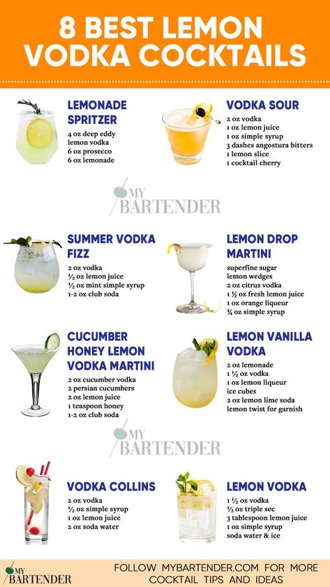 Lemon Martini Recipes Vodka, Lemon Liquor Drinks, Lemon Martini Vodka, Fresh Lemon Cocktails, Vodka Lemon Drop, Lemon Drop Cocktail Recipe, Lemon Alcohol Drinks, Lemonade Vodka Drinks Recipes, Lemon Cocktails Vodka