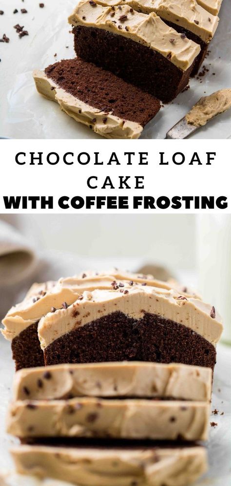 Chocolate Coffee Loaf Cake, Chocolate Pudding Loaf, Recipes With Baking Chocolate, Chocolate Coffee Bread, Chocolate Breakfast Cake, Best Loaf Recipes, Bread Loaf Recipe Desserts, Chocolate Cake With Coffee Frosting, Coffee Cake Loaf Recipes