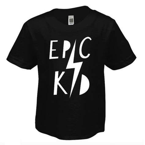 Pin for Later: 36 Toddler Tees That Prove It's So Much More Fun to Dress Your Kid Than Yourself Epic Kid Epic Kid Tee ($18) Kids Tshirt Designs, Baby Boy Swag, Boys Graphic Tee, Shirt Print Design, Boy Tees, Toddler Tees, Kid Tees, Toddler Fashion, Boys Shirts