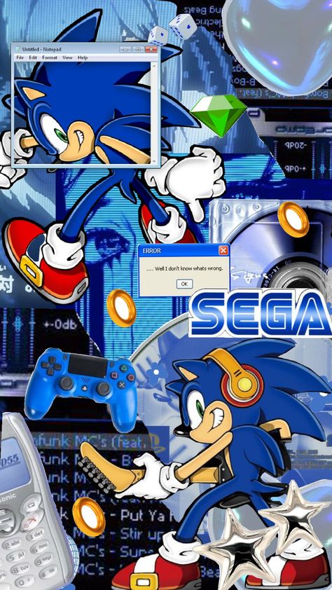 sonic aventure y2k Sonic The Hedgehog Wallpaper, Hedgehog Wallpaper, Sonic Wallpaper, Sonic Unleashed, Gothic Wallpaper, Sonic 3, Y2k Wallpaper, Blue Hedgehog, Sonic Adventure