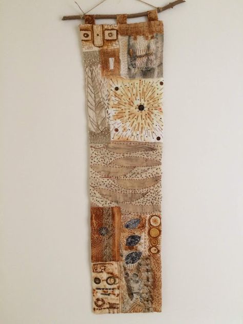 Amanda Hislop, Rust Dyed Fabric, Machine Stitches, Rust Fabric, Rust Dye, Tea Bag Art, Natural Dye Fabric, Eco Dyeing, Textile Art Embroidery