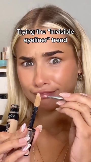 Makeup on Instagram: "Invisible eyeliner trend 🤌🏼 @kirsten.addison" Invisible Eyeliner, Lash Extensions Mapping, Eyeliner Flick, Eyeliner Application, Eyeliner Techniques, Makeup Things, Cover Foundation, Concealer Shades, Free Skincare