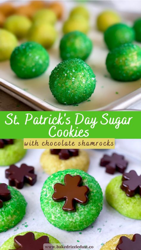 St Patrick’s Baking Ideas, Desserts For St. Patrick’s Day, Recipes For St Patrick’s Day, Green Sugar Cookies, St Patrick’s Cookies, St Patricks Day Cookies, St Patrick’s Day Crumbl Cookies, St Patrick's Day Food, St Patrick's Day Treats