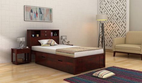 Visit Wooden Street and explore brand new and tremendous wooden bedroom furniture online at Wooden Street with fantastic discount available on our website. Cot With Storage, Wooden Bedroom Furniture Sets, Wooden Bed With Storage, Construction Bedroom, Queen Sized Bedroom Sets, Solid Wood Bedroom Furniture, Trundle Bed With Storage, Wooden Bedroom Furniture, Wood Bedroom Sets