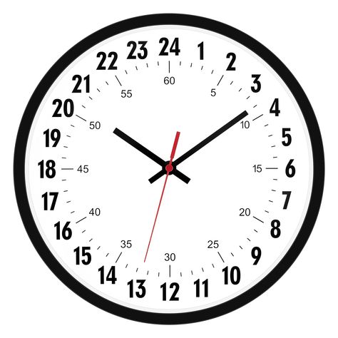 PRICES MAY VARY. 24H Clock: The movement adopts 24-hour jump second movement which is a ticking sound. But the decibel is very small, the human ear can hardly hear. Simple style suitable for bedroom, kitchen, classroom, dining room, meeting room. Classic Design Clock: Design with classic black framed and red second. High-quality sturdy frame unlike other using cardboard as clock background that easy damaged in moisture and wet season, this clock back base are made of solid plastic,therefore rema Clock Background, Kitchen Classroom, Military Time, 24 Hour Clock, Clock Ideas, Clocks Back, Small Clock, Human Ear, Home Clock