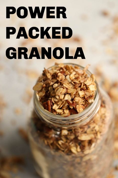 Homemade Granola Recipe, Easy Homemade Granola, Seed Crackers, Honey Granola, Easy Granola, Seed Recipes, Vegan Granola, Granola Recipe Homemade, Six Sisters Stuff