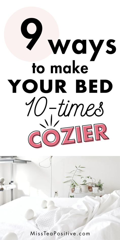 Comfortable Beds Cozy Bedroom, Most Comfortable Bedding Sets, How To Make Your Bed Smell Like A Dream, How To Make Your Bed More Comfortable, Comfy Bed With Lots Of Pillows, Super Comfy Bedding, How To Make Your Bed Look Messy But Cute, Perfect Cozy Bed, Uncentered Bed