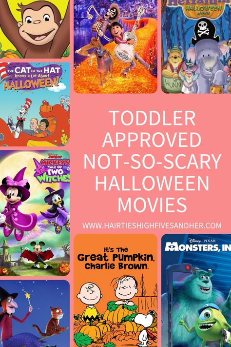 Toddler Approved Not-So-Scary Halloween Movies Halloween Movies For Toddlers, Family Night Ideas With Toddlers, Toddler Halloween Movies, Halloween Fun For Toddlers, Kid Friendly Halloween Movies, Halloween Movies For Kids, Halloween Movie Night Party, Popular Kids Shows, Halloween Party Ideas For Kids