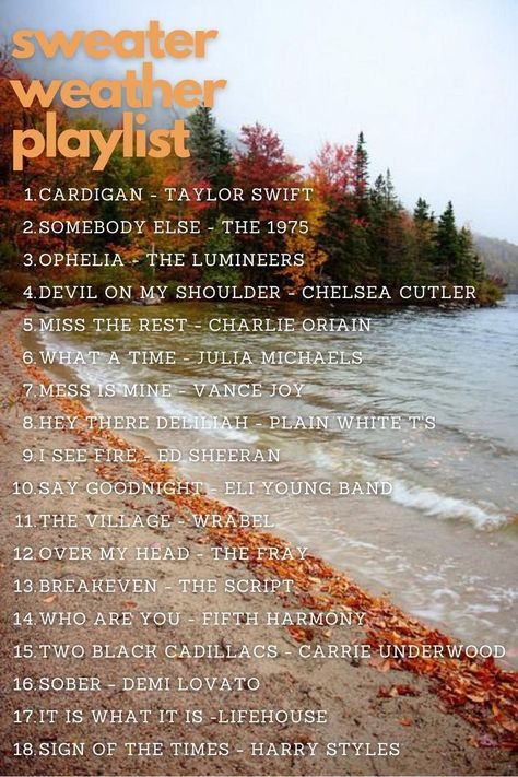 Fall Music Playlist Cover, Fall Country Songs, Taylor Swift Autumn Playlist, Autumn Vibes Playlist, Taylor Swift Autumn Songs, Songs That Feel Like Fall, Fall Playlist Ideas, Taylor Swift Fall Playlist, Fall Taylor Swift Songs