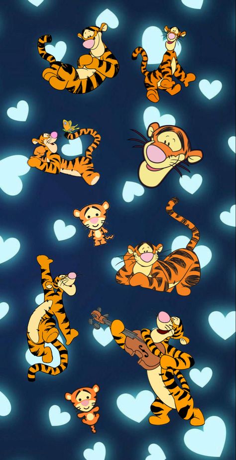 Tigger Wallpaper, Winnie The Pooh Drawing, Tigger Disney, Tigger Winnie The Pooh, Disney Characters Wallpaper, Girl Wallpapers, Winnie The Pooh Pictures, Winnie The Pooh Christmas, Wallpaper Christmas