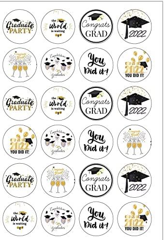 24 Precut Graduation 2022 Congratulations Edible Wafer Paper Cake Toppers Decorations : Amazon.co.uk: Grocery Graduation Toppers Printable, Graduation Cupcake Toppers Printable, Graduation Logo, Paper Cupcake Toppers, Graduation Cake Designs, Congratulations Cake, Graduation Party Desserts, Graduation Wallpaper, Graduation Message