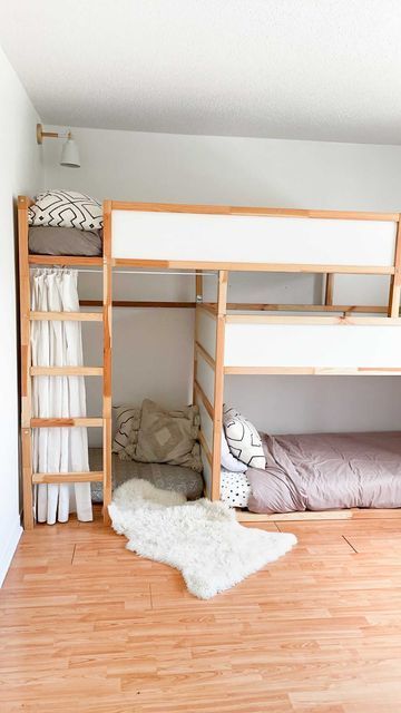 Ikea Bunk Bed Kura Shared Rooms, 3 Beds In A Room, Ikea Kura Bed Hack 3 Kids, Double Kura Bed, Two Ikea Kura Beds One Room, Ikea Kura Triple Bunk Bed, Raised Ikea Kura Bed, Kura Triple Bunk Bed, Ikea Kura Double Bed Hack