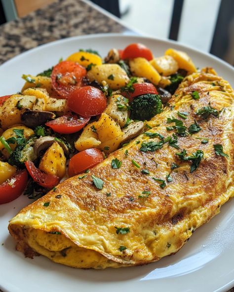 Everyone loves a good veggie omelette! It's a quick and healthy way to start your day.   Ingredients: - 3 eggs - A handful of chopped bell peppers - A handful of fresh spinach  For the rest of the ingredients and detailed instructions, check the link in the first comment [👇] [👇]  This is the recipe I've been making for years! It’s a total hit every time I make it. Can't recommend enough!  #VeggieOmelette #HealthyBreakfast #EasyRecipes #YummyFood #EggsForBreakfast Athlete Nutrition, Veggie Omelette, Fresh Spinach, 3 Eggs, Food Quotes, Christmas Party Food, Baby Shower Food, Food Healthy, Food Poster