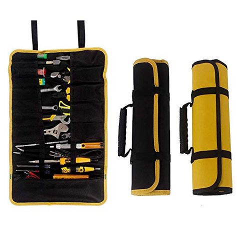 2 Pack Canvas Roll Up Tool Bags Set, Multi-Purpose Tool Pouch, Heavy Duty Hanging Tool Organizer, Wrap Roll with Zipped Compartments for Tool Storage, Wrench Organizer. For product & price info go to: https://all4hiking.com/products/2-pack-canvas-roll-up-tool-bags-set-multi-purpose-tool-pouch-heavy-duty-hanging-tool-organizer-wrap-roll-with-zipped-compartments-for-tool-storage-wrench-organizer/ Wrench Organizer, Tool Pouches, Small Tools, Tool Roll, Multipurpose Tools, Tool Bags, Tool Pouch, Tool Bag, Tool Organization