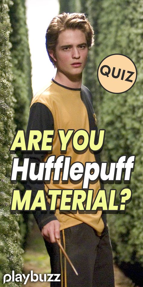 Hufflepuffs are the cutest, nicest kids at Hogwarts. Do you belong to the do-gooder clan? Take this quiz to find out. ******* Playbuzz Quiz Quizzes Harry Potter Quiz Hogwarts Buzzfeed Quiz Newt Scamander Cedric Diggory Sorting Hat Harry Potter This Or That, Harry Potter Quizzes Hogwarts Houses, Buzzfeed Harry Potter Quizzes, Hufflepuff Quiz, Harry Potter Cedric Diggory, Hufflepuff Things, Harry Potter Character Quiz, Hogwarts Sorting Quiz, Pottermore Quiz