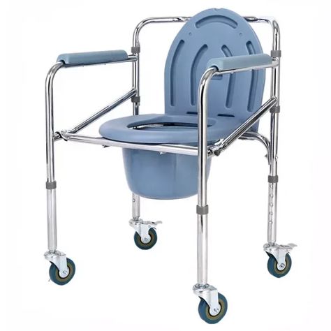 Commode Chair with Wheels Shower Commode Chair, Toilet Commode, Shower Wheelchair, Bedside Commode, Commode Chair, Bath Seats, Shower Chair, Portable Toilet, Child Life