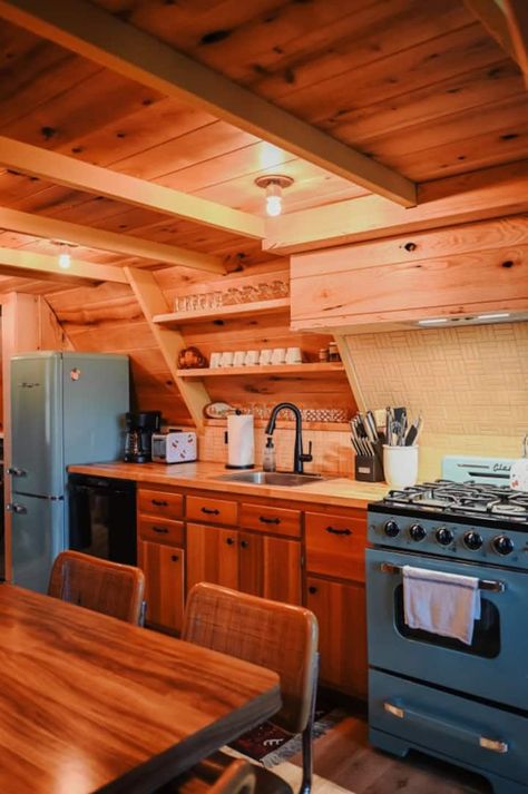 A-Frame DGP | a cozy riverside cabin ~1hr from MSP - Cabins for Rent in Colfax, Wisconsin, United States - Airbnb 50s Cabin, Riverside Cabin, Retro Cabin, Modern A Frame Cabin, Tahoe House, Modern A Frame, Cabin Plan, Little Cabin In The Woods, Fishing Cabin