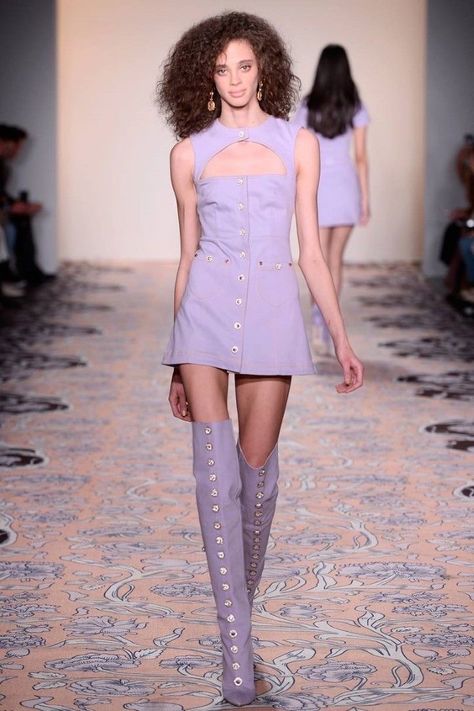 Dreamy Style, Mini Outfit, Runway Outfits, Stage Outfit, Alice Mccall, Purple Outfits, Fashion Runway, High Society, Fancy Outfits