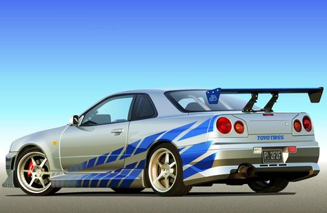 99 Skyline GT-R R34 | Nissan Skyline R34 2 Fast 2 Furious Kereta Sport, Nissan R34, Nissan Gtr R34, R34 Skyline, Skyline Gtr R34, R34 Gtr, Nissan Skyline Gt R, Gtr R34, Skyline R34