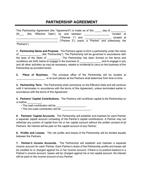 Get a Partnership Agreement here. Edit Online Instantly! - This is a template used to create and fill-out a Partnership Agreement Form Partnership Contract Template, Partnership Agreement Contract, Partnership Agreement Templates, Business Partnership Agreement, Divorce Forms, Employment Contract, Employment Form, Domestic Partnership, Partnership Agreement