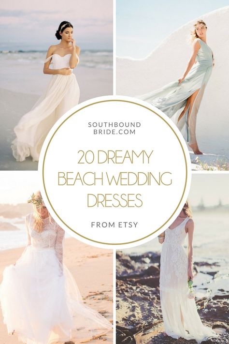 Wedding Dresses On Beach, Beach Bride Dress Simple, Whimsical Beach Wedding Dress, Wedding Renewal Dress Beach, Formal Beach Wedding Dress, Beach Wedding Entrance Decorations, Bridal Gowns Beach Wedding, Wedding Dresses Hawaii, Beach Wedding Dress For Bride