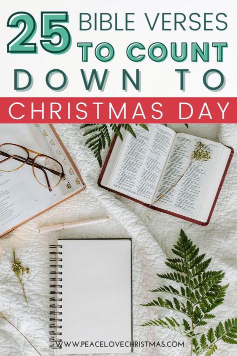 25 Bible verses to countdown to Christmas day Advent Daily Scripture, Bible Study For Christmas, Advent Readings Families, Advent Devotionals For Women, Advent Scripture Printable, Christian Christmas Decor Ideas, Advent Calendar Bible Verses, Advent Bible Verses, Bible Verse Advent Calendar