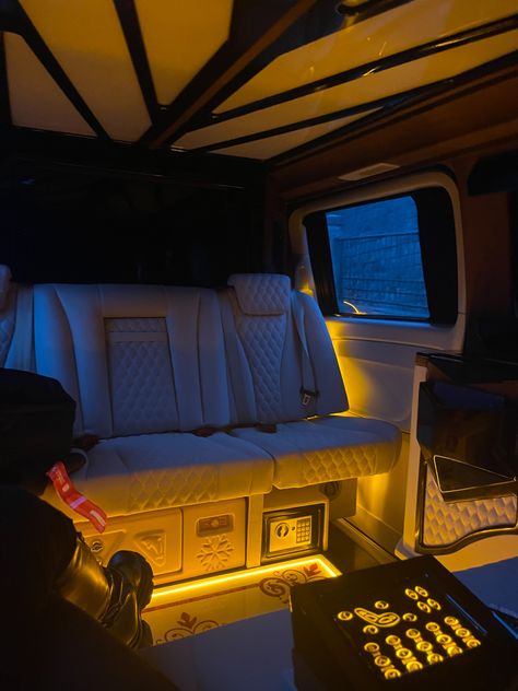 Mercedes Van Interior, Rich Energy, Mercedes Van, Home Theater Room Design, Theater Room Design, Luxury Van, Van Living, Van Interior, Home Theater Rooms