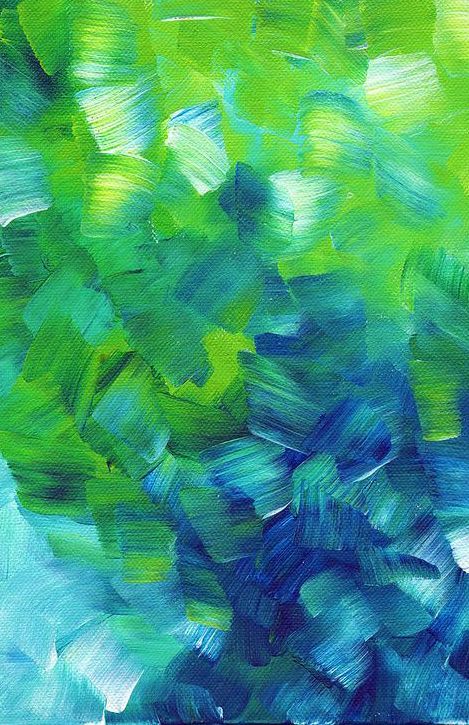 color>blue&green Green Abstract, Painting Abstract, Green And Blue, Blue And Green, Color Combos, Green Color, Green Colors, Abstract Painting, Wall