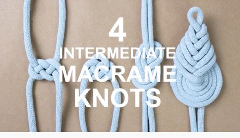 Josephine knots, sailor knot, pipa knot Advanced Macrame, Rock Wrapping, Sailor Knot, Nautical Knots, Survival Skills Life Hacks, Sailor Knots, Knots Tutorial, Macrame Knots, Macrame Diy