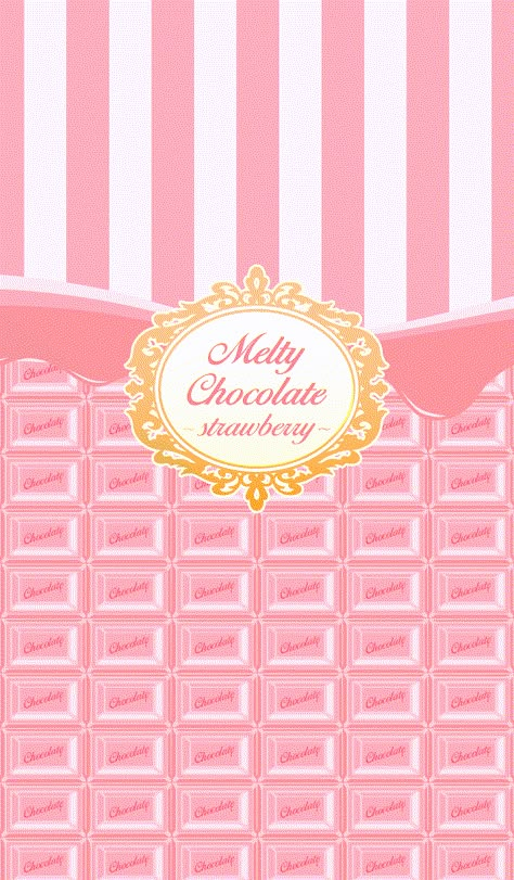 This is a theme of melting chocolate bar. lovely strawberry chocolate flavor version. pink color. Chocolate Covered Strawberries Wallpaper, Chocolate Wallpaper Cute, Pink Chocolate Wallpaper, Chocolate Bar Wallpaper, Kawaii Chocolate Wallpaper, Pink Chocolate Aesthetic, Chocolate Background Wallpapers, Chocolate Wallpaper, Pink Candy Bar