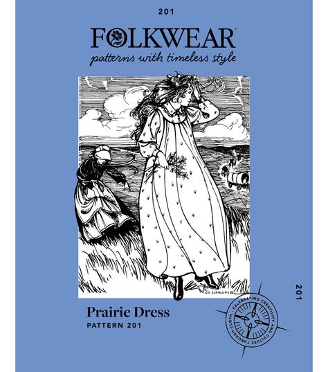 Farm Dress Pattern, Prairie Dress Pattern, Kimono Sewing Pattern, Prairie Wedding, Pioneer Dress, Apron Sewing, Farm Dress, Dress Apron, Coat Pattern Sewing