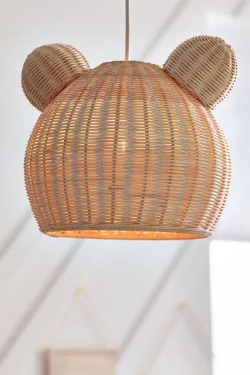 Teddy Bear Rattan Easy Fit Shade Teddy Bear Room Decor, Bear Nursery Boy, Teddy Bear Nursery Theme, Teddy Bear Bedroom, Teddy Bear Room, Bear Nursery Theme, Teddy Nursery, Teddy Bear Nursery Decor, Baby Bear Nursery