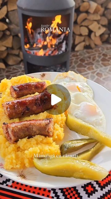 Romania on Instagram: "Ever tried something simple, yet profoundly satisfying? Mămăligă cu cârnați și cu castraveți murați, a staple in the Romanian culinary landscape, offers just that—a journey of taste that bridges the simplicity of rural life with the complexity of flavors that define this country’s heritage. This dish, a humble yet hearty ensemble, speaks volumes of Romania’s love for comfort food that warms the soul and brings people together. Mămăligă, essentially cornmeal porridge, is Romania’s answer to the Italian polenta. Yet, when combined with savory cârnați (sausages) and the tangy punch of castraveți murați (pickled cucumbers), it transforms into a meal that’s both grounding and invigorating. This combination isn’t just about the flavors; it’s a testament to Romanian culina Cornmeal Porridge, Italian Polenta, Pickled Cucumbers, Romanian Food, Pickling Cucumbers, People Together, Rural Life, Sausages, Polenta