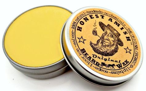 Amazon.com: Honest Amish Original Beard Wax - All Natural and Organic: Everything Else Amish Beard, Cool Mustaches, Shave Hair, Beard Wax, Mustache Wax, Men's Skincare, Beard Kit, Shave Gel, Smelling Good