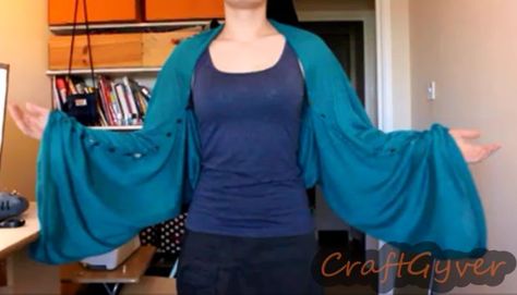 DIY Changeable Shrug Shrug Diy Sewing, Shrug Style, Easy Clothing, Long Sleeve Shrug, Shirt Dress Pattern, Hi Guys, How To Sew, Dress Pattern, Diy Sewing