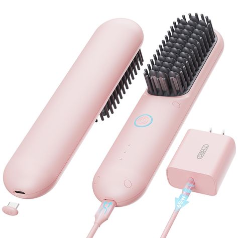 Comb Straightener, Curls Blueberry Bliss, Cordless Hair Straightener, Hot Comb, Hair Straightener Brush, Straightener Brush, Pack Like A Pro, Hair Brush Straightener, Hair Straighteners