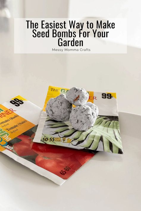 Spread the beauty of spring with our DIY Seed Bombs craft tutorial! Learn how to make these fun and eco-friendly bombs that burst into vibrant flowers. Perfect for gardening enthusiasts and nature lovers alike. Get started with our step-by-step guide on Messy Momma Crafts! Class Christmas Gifts, Kids Market, Seed Balls, Spring Crafts For Kids, Outdoor Crafts, Seed Paper, Vibrant Flowers, Craft Tutorial, Printable Crafts