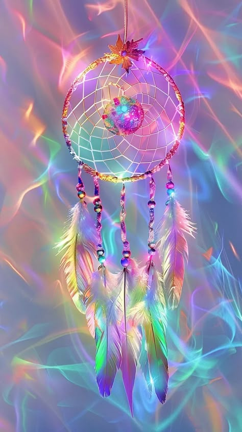 God Wallpapers Aesthetic, Cute God Wallpapers, Dream Catcher Wallpaper Iphone, Magical Wallpaper, Rainbow Wallpaper Backgrounds, Image Zen, Magic Wallpaper, Holographic Wallpapers, Phone Wallpaper Boho